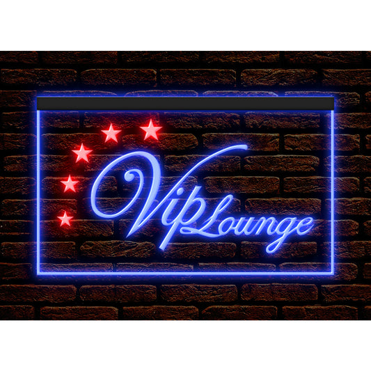 DC170177 VIP Lounge Bar Beer Pub Open Home Decor Display illuminated Night Light Neon Sign Dual Color