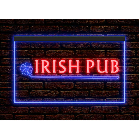 DC170180 Irish Pub Bar Beer Home Decor Open Display illuminated Night Light Neon Sign Dual Color