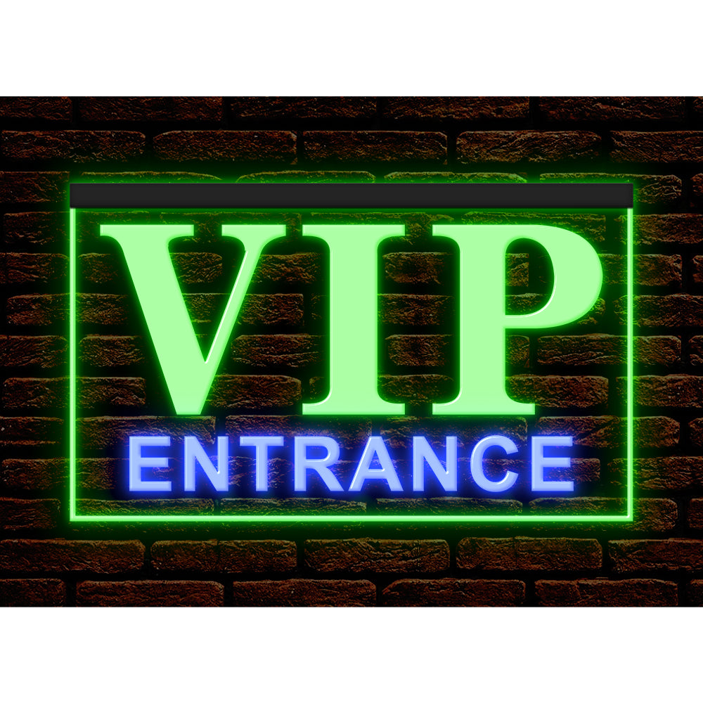 DC170238 VIP Entrance Bar Beer Pub Open Home Decor Display illuminated Night Light Neon Sign Dual Color