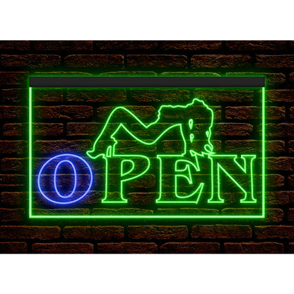 DC180005 Live Nude Girl Dancing Club Adult Store Shop Home Decor Display illuminated Night Light Neon Sign Dual Color