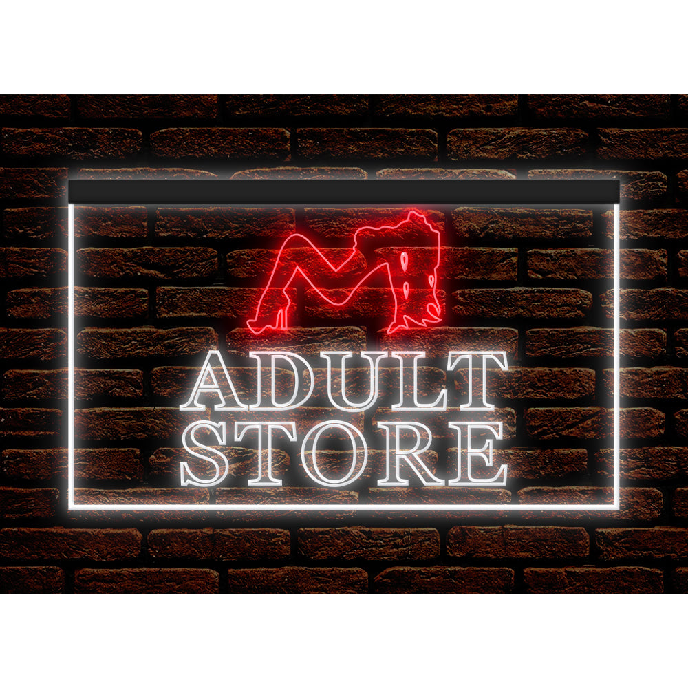 DC180017 Adult Store Sexy Toys XXX DVD Shop Home Decor Display illuminated Night Light Neon Sign Dual Color