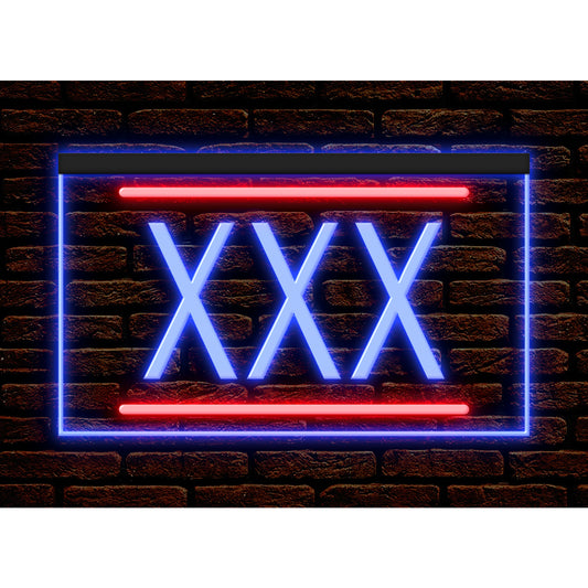 DC180019 XXX DVD Adult Store Toys Shop Home Decor Display illuminated Night Light Neon Sign Dual Color