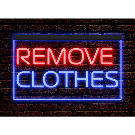 DC180086 Remove Clothes Laundry Washers Dryers Home Decor Display illuminated Night Light Neon Sign Dual Color