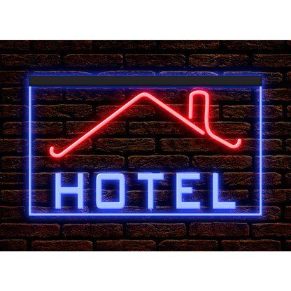 DC190030 HOTEL Home Decor Display illuminated Night Light Open Neon Sign Dual Color
