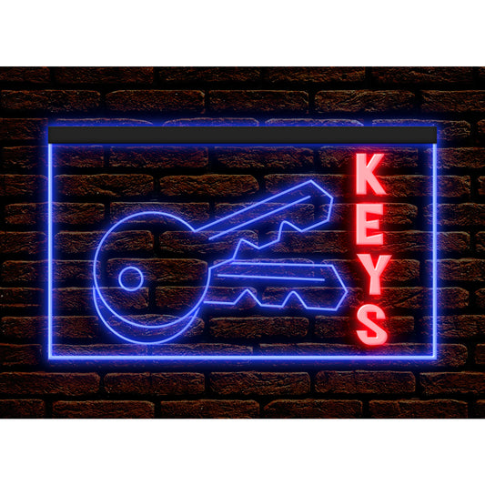 Colour Key Sign Dual Color Neon Light Sign - Key – EaseSign