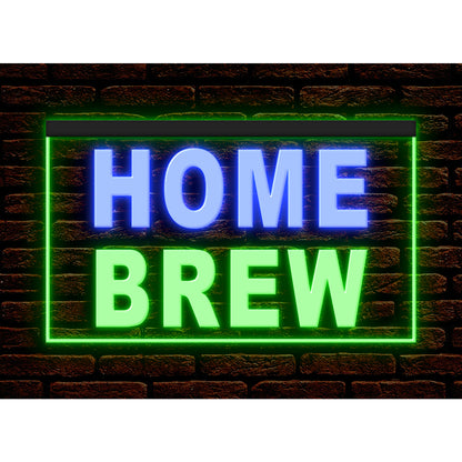 DC190138 Home Brew Beer Bar Pub Shop Open Home Decor Display illuminated Night Light Neon Sign Dual Color
