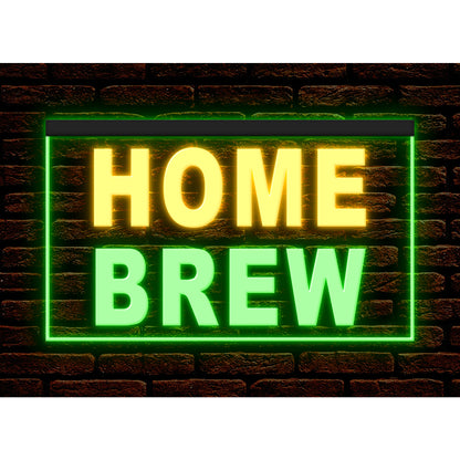 DC190138 Home Brew Beer Bar Pub Shop Open Home Decor Display illuminated Night Light Neon Sign Dual Color